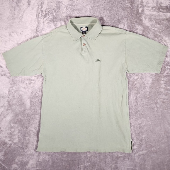 Tommy Bahama Other - Tommy Bahama Polo Shirt Mens M Sage Green Short Sleeve Pique Cotton EUC